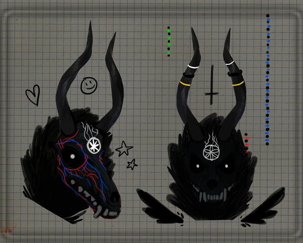 goofing over mask by : me